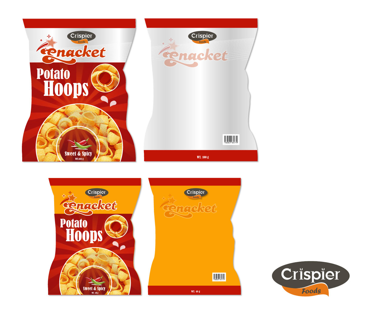 Packaging Design by CarolC for Crispier Foods | Design #1936201