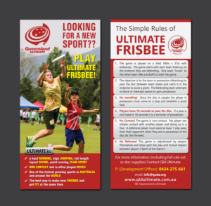 Flyer-Design von meet007 für QLD Ultimate | Design: #7758950