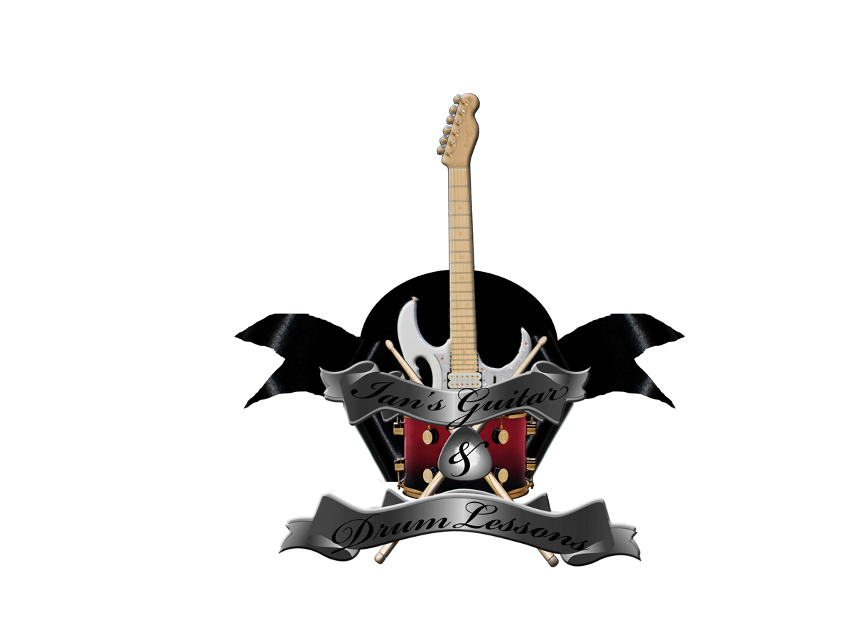 Logo Design by Melanie Garey for Ian's Guitar & Drum Lessons | Design #1932070