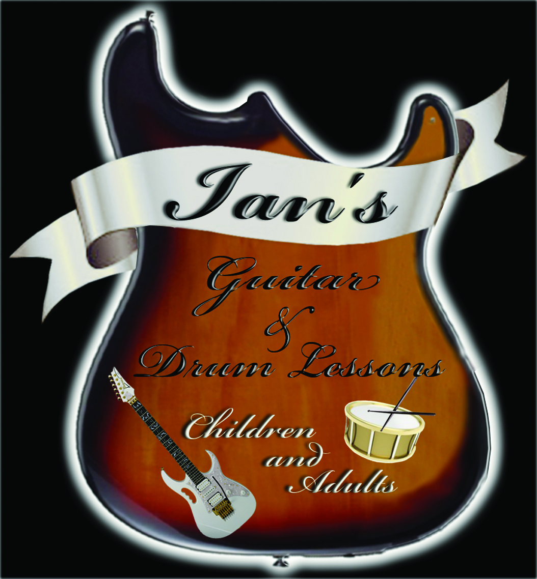 Logo Design by CrEaFoRm for Ian's Guitar & Drum Lessons | Design #1954954