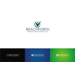 Logo Design by T I K H E - L M W for Reachforth Financial Solutions Pty Ltd | Design: #7690257
