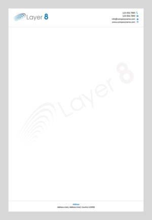 Letterhead Design by Creations Box 2015 for Layer 8, LLC | Design: #7686949