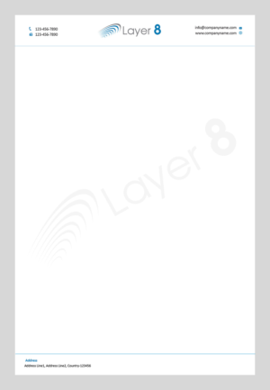 Letterhead Design by Creations Box 2015 for Layer 8, LLC | Design: #7686952