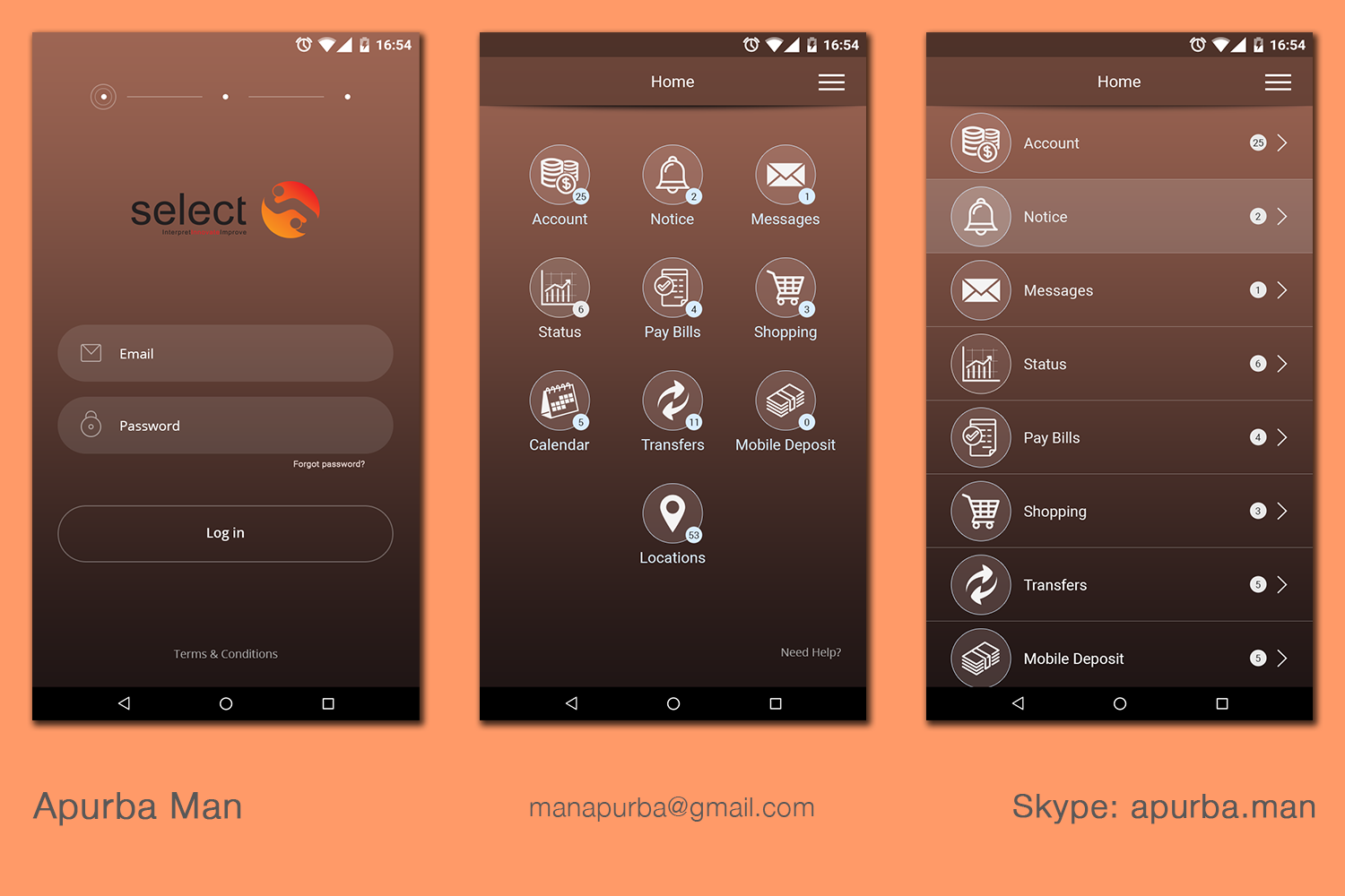 Diseño de aplicación (App) por ApurbaMan para este proyecto | Diseño #7819401