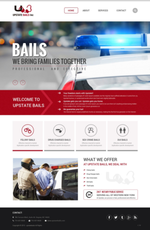 Web Design by pb for UPSTATE BAILS INC.. | Design: #7705123