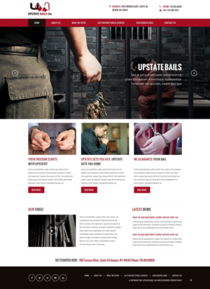 Web Design by pb for UPSTATE BAILS INC.. | Design: #7705125
