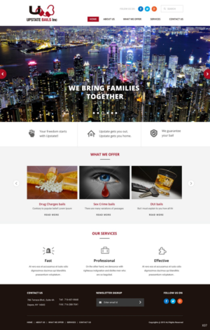 Web Design by pb for UPSTATE BAILS INC.. | Design: #7705126