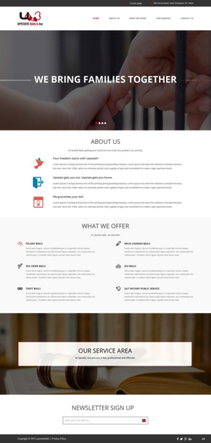 Web Design by pb for UPSTATE BAILS INC.. | Design: #7705128