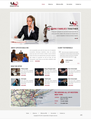Web Design by pb for UPSTATE BAILS INC.. | Design: #7705132