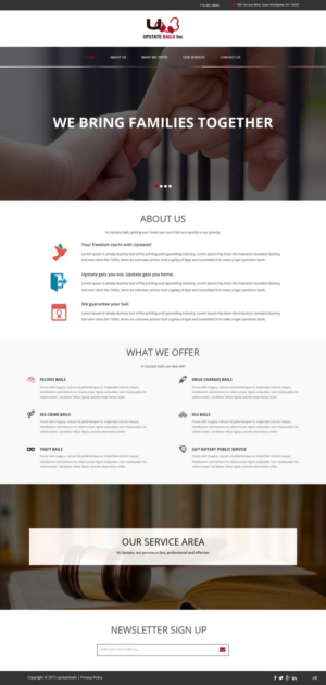Web Design by pb for UPSTATE BAILS INC.. | Design: #7705135