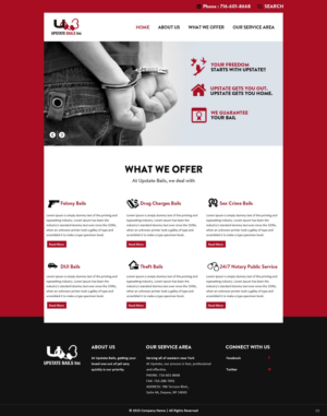 Web Design by pb for UPSTATE BAILS INC.. | Design: #7715478