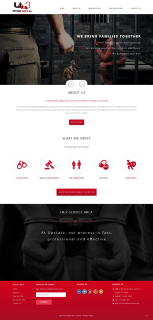 Web Design by pb for UPSTATE BAILS INC.. | Design: #7715479