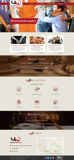 Web Design by Sbss for UPSTATE BAILS INC.. | Design: #7712573