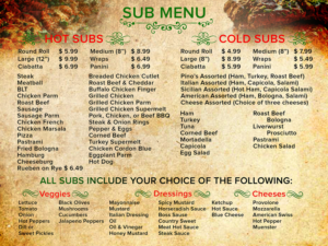 Menu Design by Black Machine Grafx