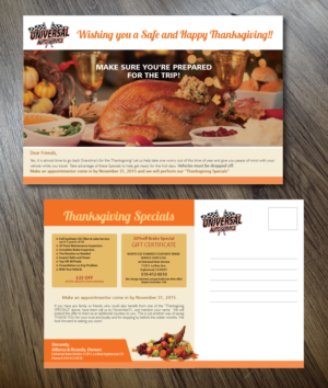 November thanksgiving specials | Postcard Design by alex989