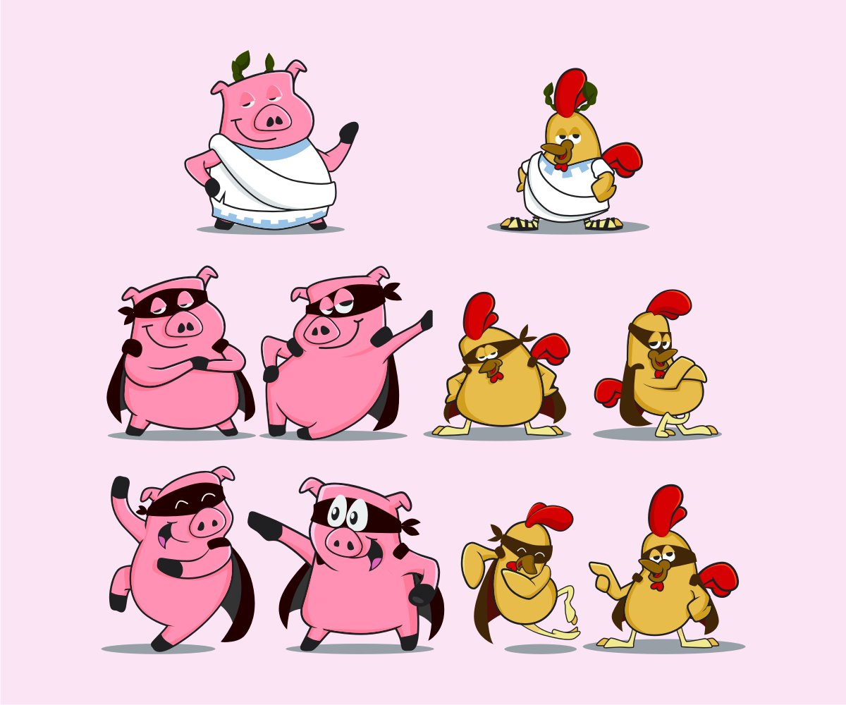 Mascot Design by NamiLurihas for Greek Street Grill | Design: #2141895