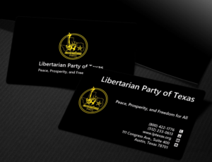 Visitenkarten-Design von Lanka Ama für Libertarian Party of Texas | Design: #7686264
