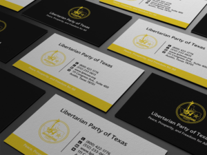 Visitenkarten-Design von Lanka Ama für Libertarian Party of Texas | Design: #7686265