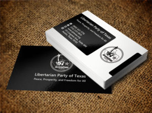 Visitenkarten-Design von Lanka Ama für Libertarian Party of Texas | Design: #7686266
