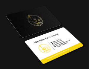 Visitenkarten-Design von Lanka Ama für Libertarian Party of Texas | Design: #7686267