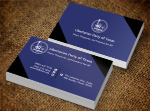 Visitenkarten-Design von Lanka Ama für Libertarian Party of Texas | Design: #7686268