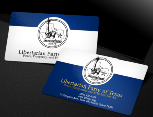 Visitenkarten-Design von Lanka Ama für Libertarian Party of Texas | Design: #7686281
