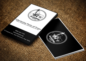 Visitenkarten-Design von Lanka Ama für Libertarian Party of Texas | Design: #7686282