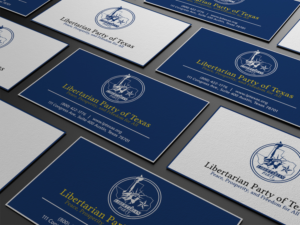 Business Card Design by Lanka Ama for Libertarian Party of Texas | Design: #7686284