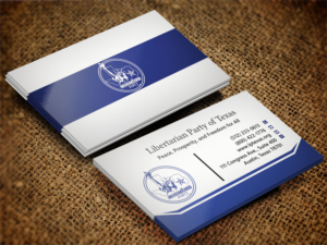 Business Card Design by Lanka Ama for Libertarian Party of Texas | Design: #7686376