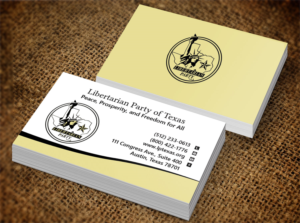 Business Card Design by Lanka Ama for Libertarian Party of Texas | Design: #7686378