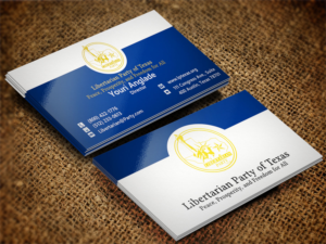 Design de Carte de Visite par Lanka Ama pour Libertarian Party of Texas | Design : #7692058