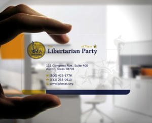 Libertarian Party of Texas Business Cards | Design de Carte de Visite par Stylez Designz