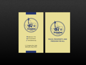 Business Card Design by Creations Box 2015 for Libertarian Party of Texas | Design: #7705580