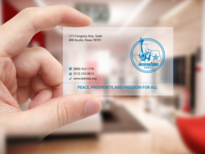 Design de Carte de Visite par Creations Box 2015 pour Libertarian Party of Texas | Design : #7705584