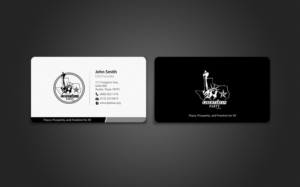 Business Card Design by chandrayaan.creative for Libertarian Party of Texas | Design: #7703062