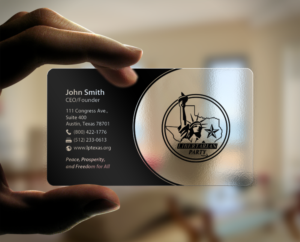 Business Card Design by chandrayaan.creative for Libertarian Party of Texas | Design: #7703065