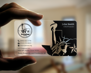 Business Card Design by chandrayaan.creative for Libertarian Party of Texas | Design: #7704693