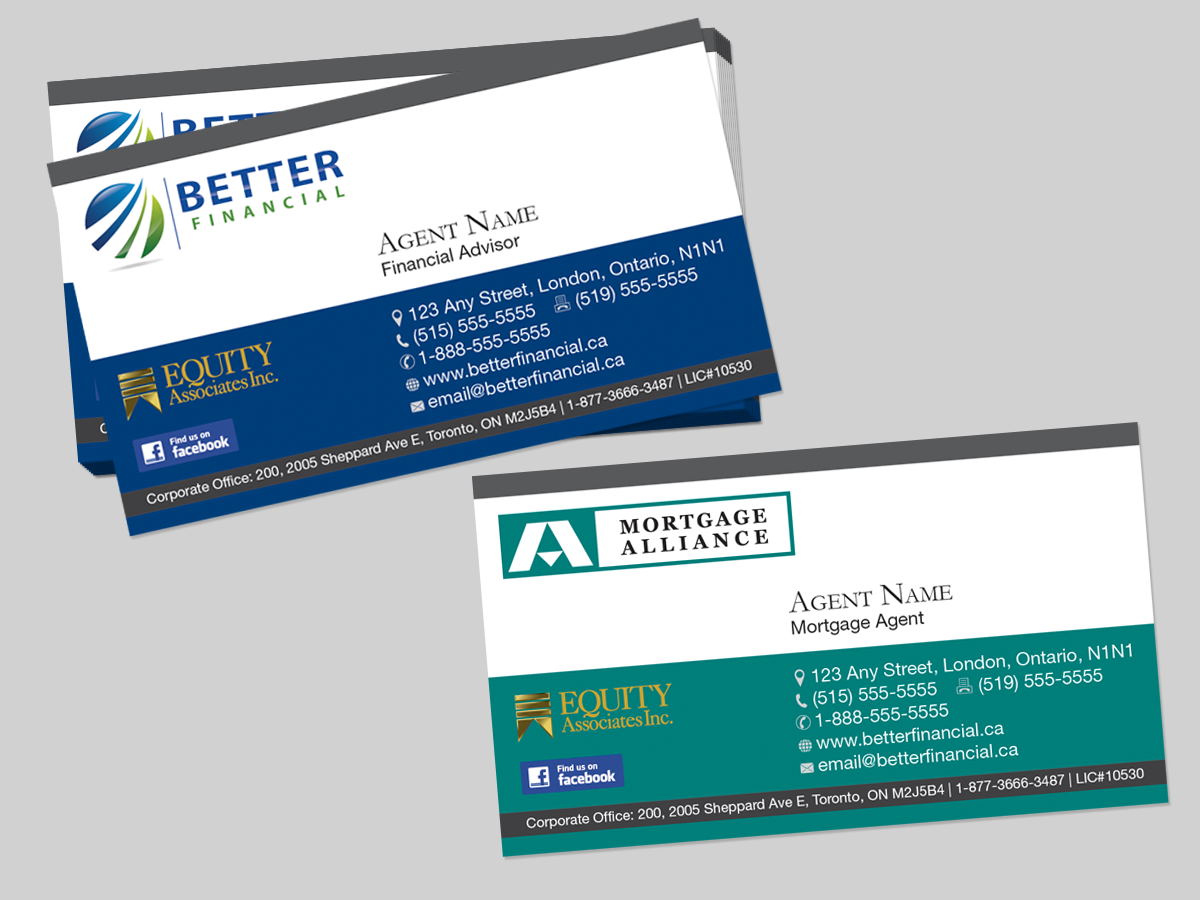 Business Card Design by Mon01 for Better Financial | Design #1924452