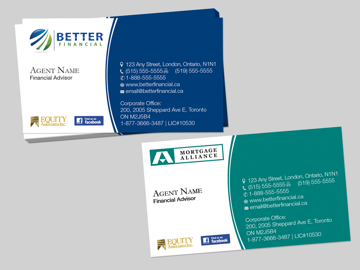 Business Card Design by Mon01 for Better Financial | Design #1924461