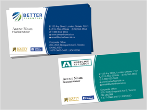 Diseño de Tarjeta de Presentación por Mon01 para Better Financial | Diseño: #1924461