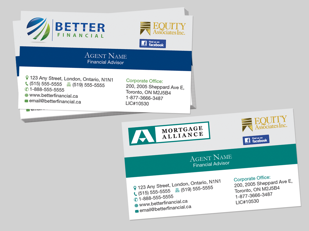 Business Card Design by Mon01 for Better Financial | Design #1924464