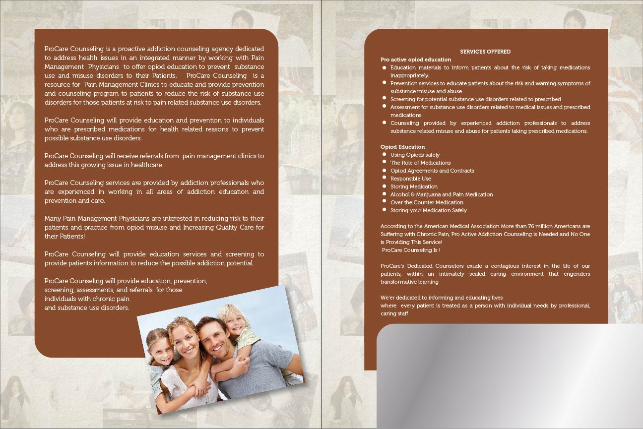 Brochure Design by Adillusion for Pro Care Counseling | Design #1921816