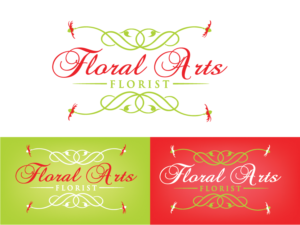 FLORAL ARTS FLORIST | Logo Design by projector.alex