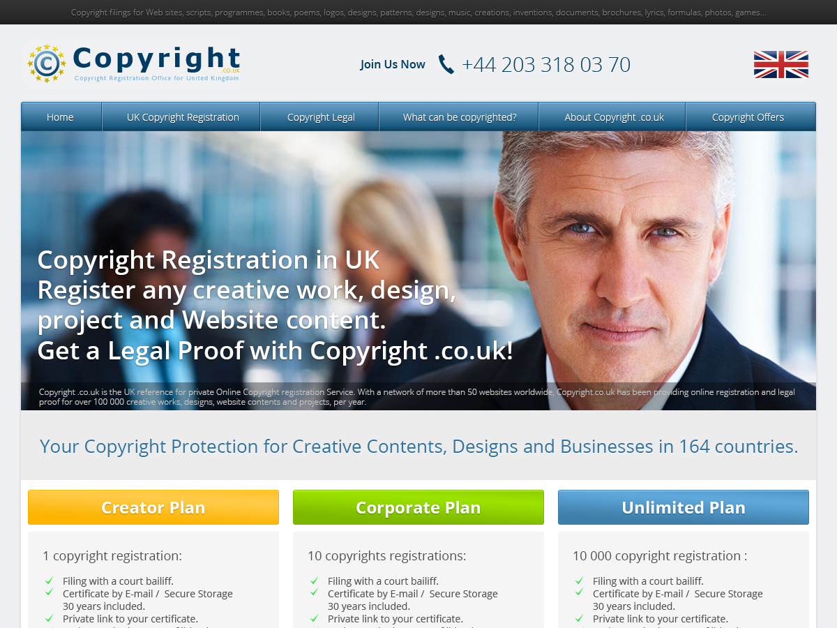 Web Design by corteon for Copyright | Design #2028812