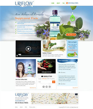 Web page for an herbal supplement that is doing a comeback after a few years | Web Design by Mayank Patel