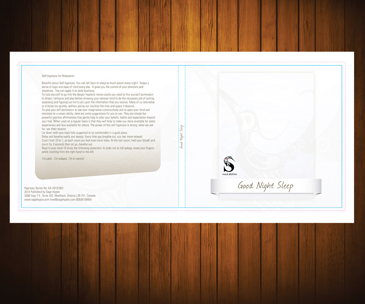 Design de Pochette de CD par Rohan Alexander pour Sage Hypno | Design #1926648