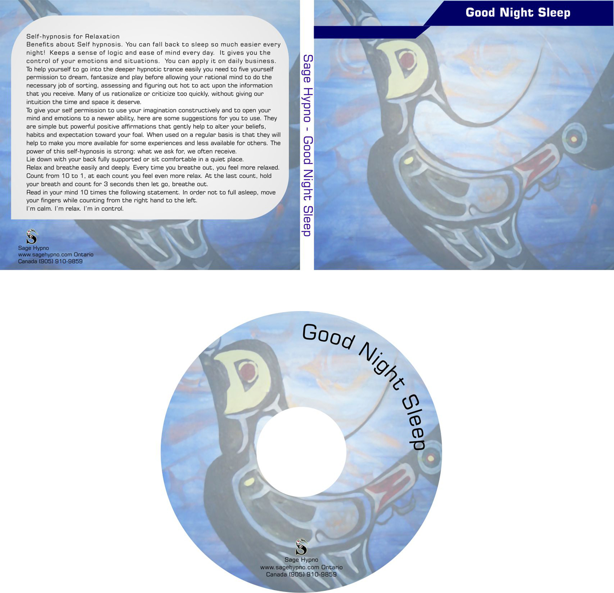 Diseño de Portada de CD por sigitarrin para Sage Hypno | Diseño #1938204