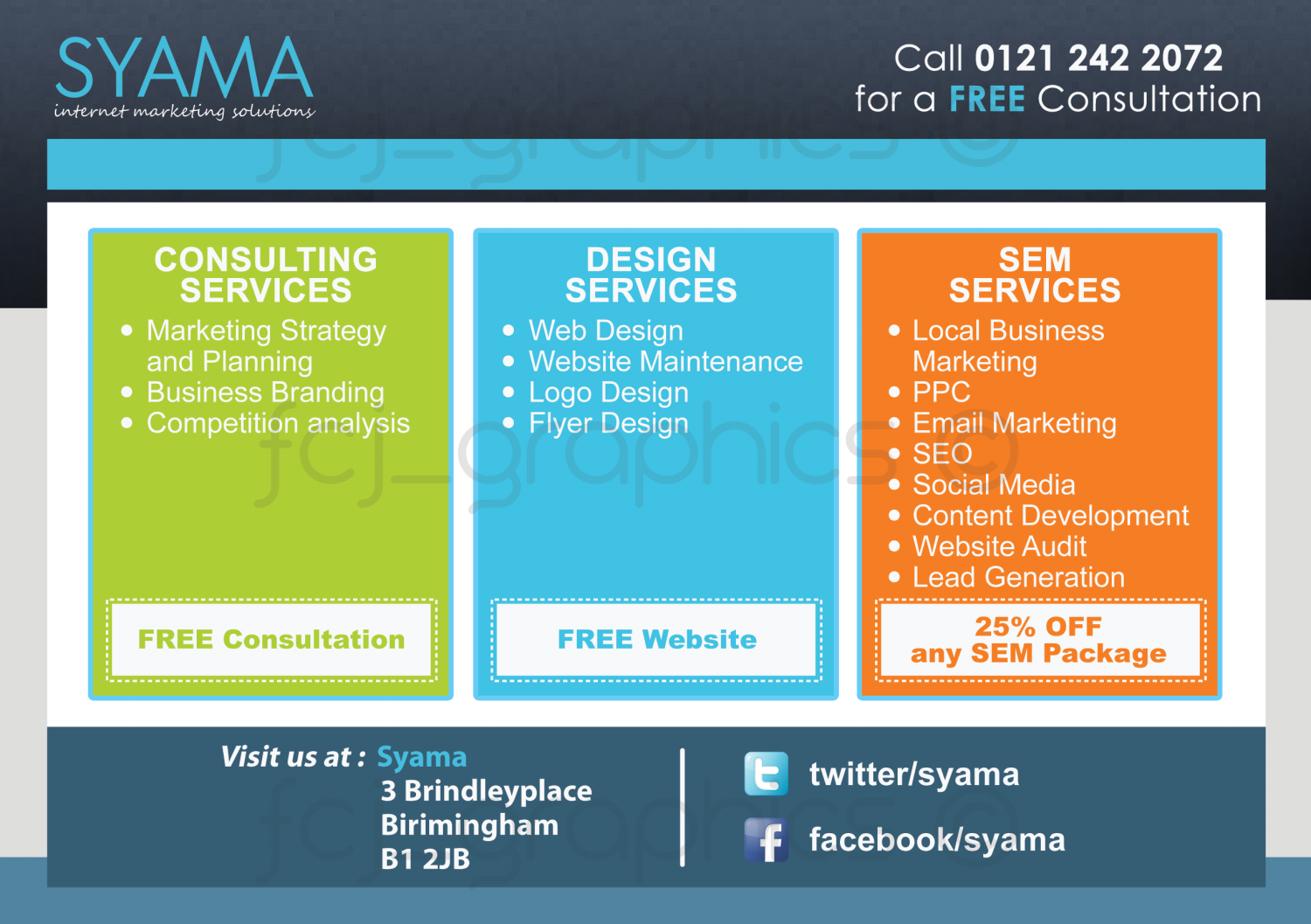 Design de Flyer par FCJ_GRAPHICS pour Syama | Design #1922707