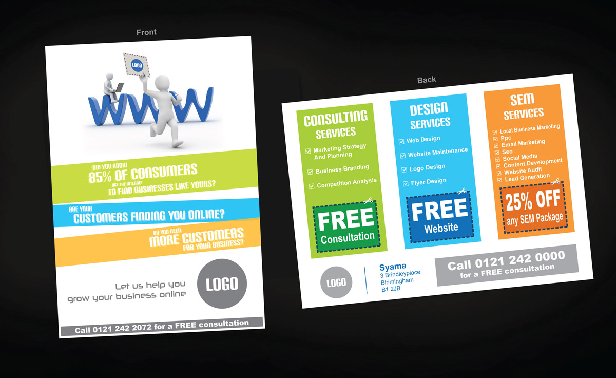 Diseño de Flyer por Creativecognate para Syama | Diseño #1917902