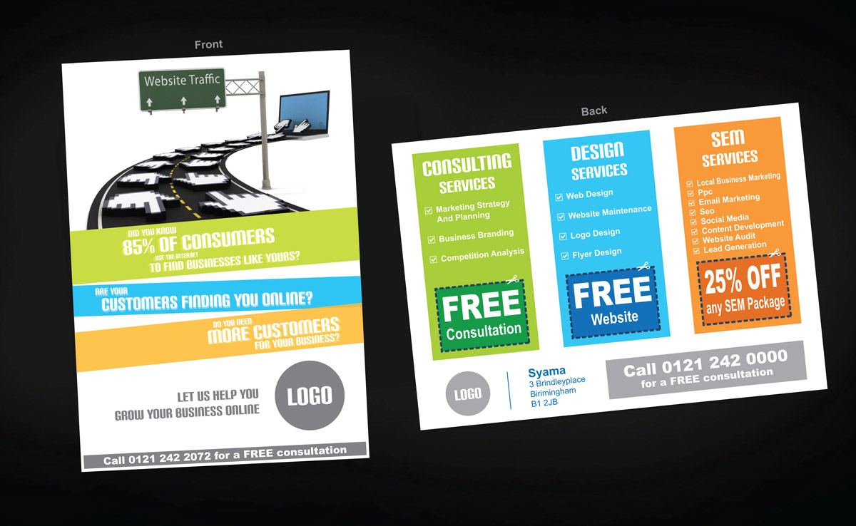 Diseño de Flyer por Creativecognate para Syama | Diseño #1917906